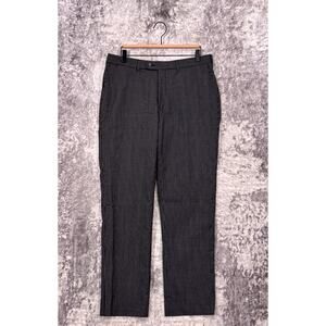 Suitsupply Pants 34 x 31 Mens Brescia Gray Wool Pinstripe Slim Fit Trouser